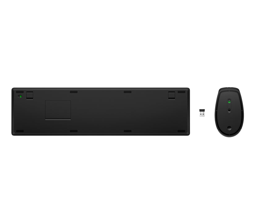 HP 655 Wireless Keyboard and Mouse Combo, Full-size (100%), Wireless, RF Wireless, Black, Mouse included