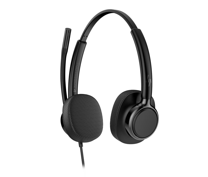 HP Poly Mission 425 Stereo USB Wired Headset, Wired, Calls/Music, 132 g, Headset, Black