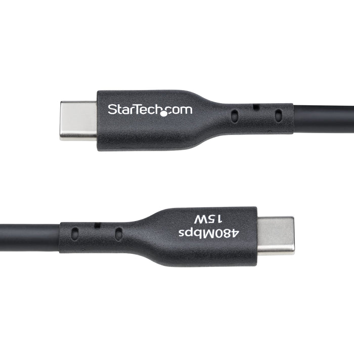 StarTech.com 4m (13ft) USB-A to USB-C Charging Cable, Charge & Sync, 3A, USB 2.0, TPE Jacket - Black USB Charging Cord, 4 m, USB A, USB C, USB 2.0, 0.48 Gbit/s, Black