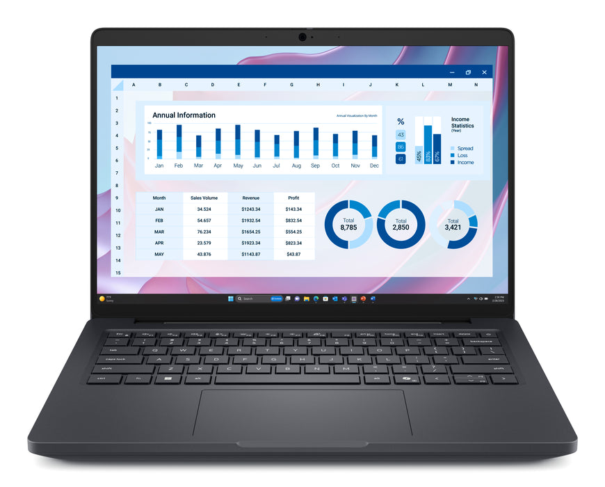 DELL Pro Max 14 MC14255, AMD Ryzen AI 7 PRO, 2 GHz, 35.6 cm (14"), 1920 x 1200 pixels, 16 GB, 512 GB
