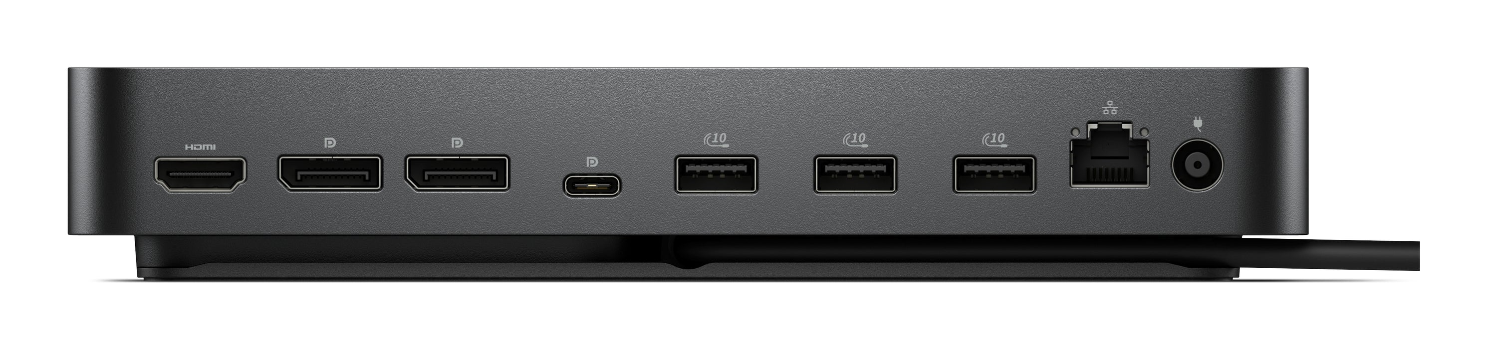 DELL Pro Dock WD25Z, Wired, USB 3.2 Gen 2 (3.1 Gen 2) Type-C, 130 W, 2500 Mbit/s, Black, 1.25 Gbit/s