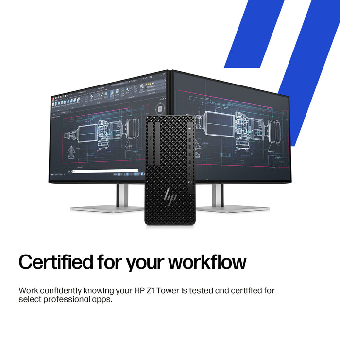 HP Z1 Tower G1i, Intel Core Ultra 9, 285, 32 GB, DDR5-SDRAM, 1 TB, Windows 11 Pro