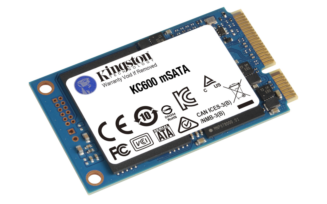 Kingston Technology 256G SSD KC600 SATA3 mSATA, 256 GB, mSATA, 550 MB/s, 6 Gbit/s