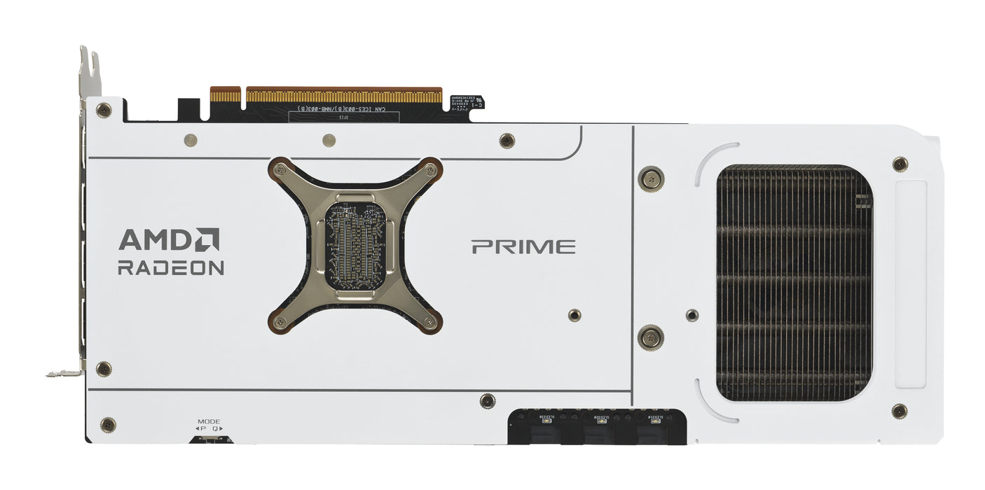 ASUS Prime -RX9070XT-O16G-WHITE, Radeon RX 9070 XT, 16 GB, GDDR6, 256 bit, 7680 x 4320 pixels, PCI Express 5.0
