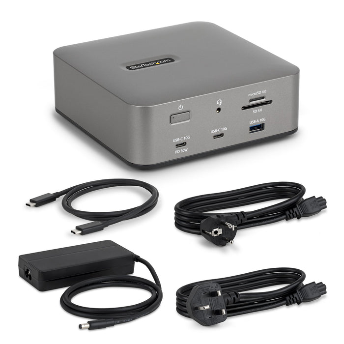 StarTech.com Thunderbolt 5 Universal Docking Station, Multi-Display Hub, 8K 60Hz or 4K 144Hz, 120Gbps Bandwidth Boost, 140W PD, 30W Phone Charging, USB 10Gbps, 2.5G LAN, Wired, Thunderbolt 5, 140 W, 3.5 mm, 10,100,1000,2500 Mbit/s, IEEE 802.3bz