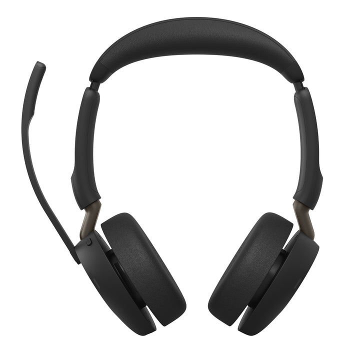 Jabra Evolve3 65 UC - USB-A with Dongle - Stereo, Wireless, Office/Call center, 20 - 20000 Hz, 131 g, Headset, Black