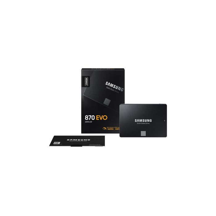 Samsung 870 EVO, 250 GB, 2.5", 560 MB/s, 6 Gbit/s