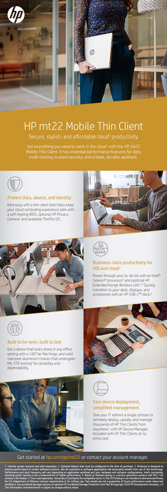 HP Elite Slice, 2.7 GHz, Intel® Core™ i5, i5-7500T, 8 GB, 128 GB, Windows 10 IoT Enterprise