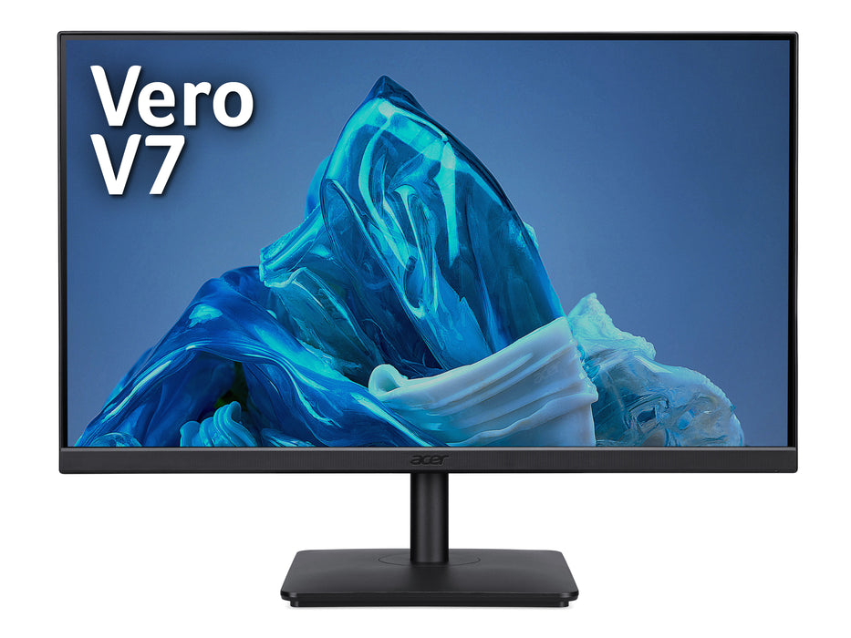 Acer V7 Vero V247YHbi - 24", Full HD (1920x1080), 100Hz, 4Ms, HDMI, VGA, 60.5 cm (23.8"), 1920 x 1080 pixels, Full HD, LED, 4 ms, Black