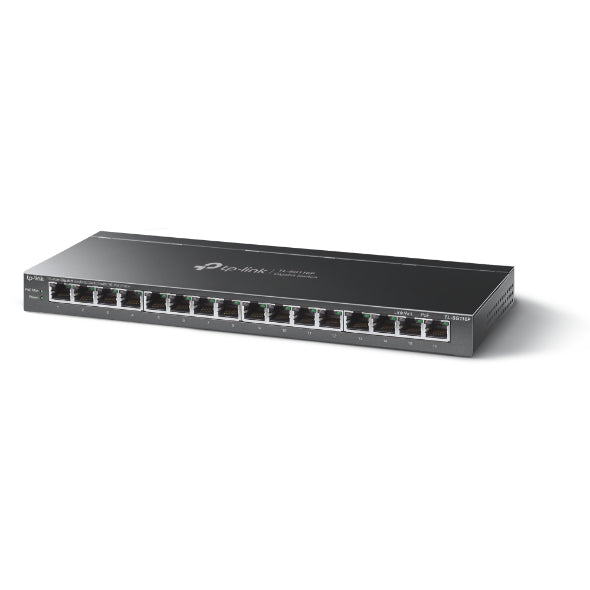 TP-Link 16-Port Gigabit Desktop Switch with 16-Port PoE+, Unmanaged, Gigabit Ethernet (10/100/1000), Full duplex, Power over Ethernet (PoE), Wall mountable