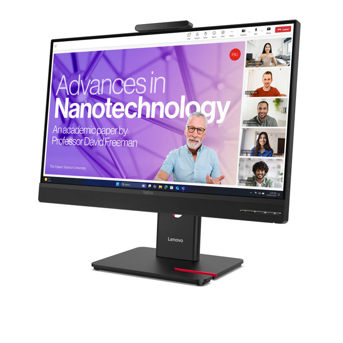 Lenovo ThinkVision T27QD-4v Monitor, 68.6 cm (27"), 2560 x 1440 pixels, Wide Quad HD, LED, 6 ms, Black