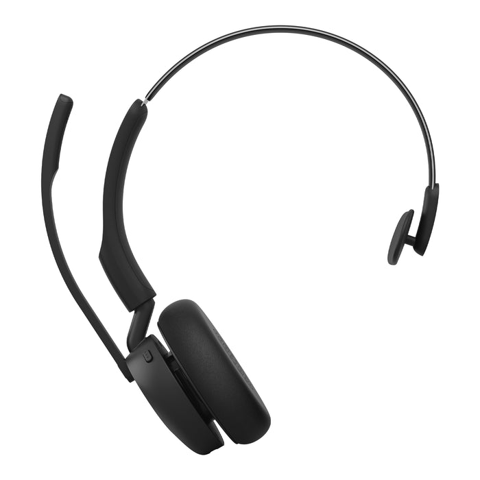 Jabra Evolve3 45 MS - USB-A with Dongle - Mono, Wireless, Office/Call center, 20 - 20000 Hz, 102 g, Headset, Black