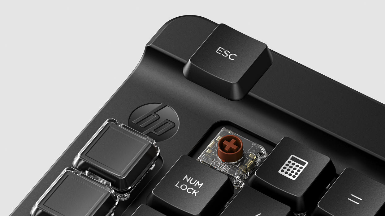 HP 430 Programmable Wireless Keypad, Wireless, Bluetooth, Black