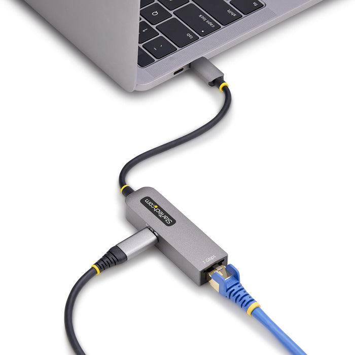 StarTech.com USB-C to Ethernet Adapter, NIC, 100W PD Pass-Through, USB 3.0 Type-C 1Gbps Multi Speed Network Adapter, Thunderbolt Compatible, Windows & Mac, Wired, USB Type-C, Ethernet, 5000 Mbit/s, Grey