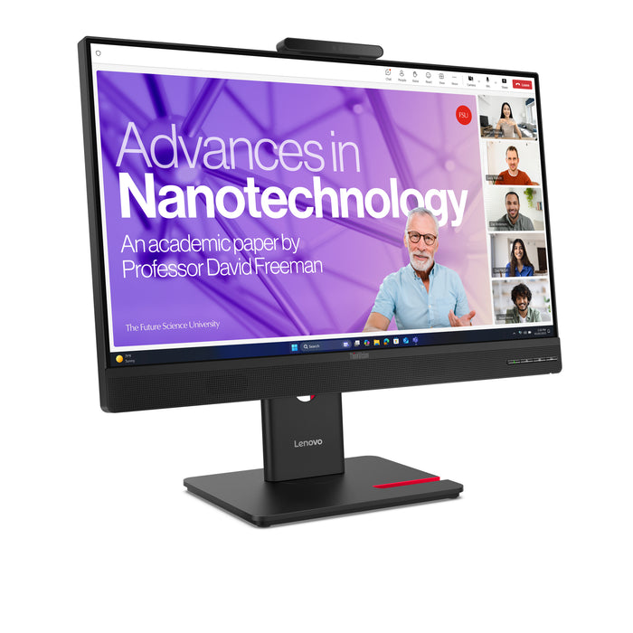Lenovo ThinkVision T27QD-4v Monitor, 68.6 cm (27"), 2560 x 1440 pixels, Wide Quad HD, LED, 6 ms, Black