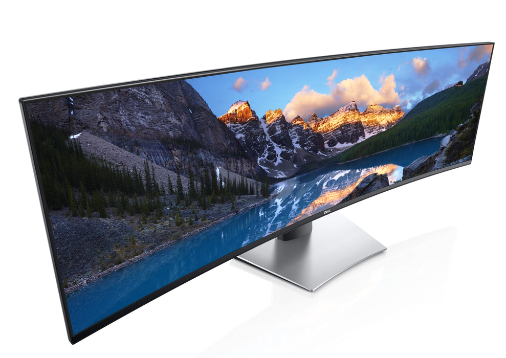 DELL UltraSharp U4919DW, 124.5 cm (49"), 5120 x 1440 pixels, UltraWide Dual Quad HD, LCD, 8 ms, Black, Silver