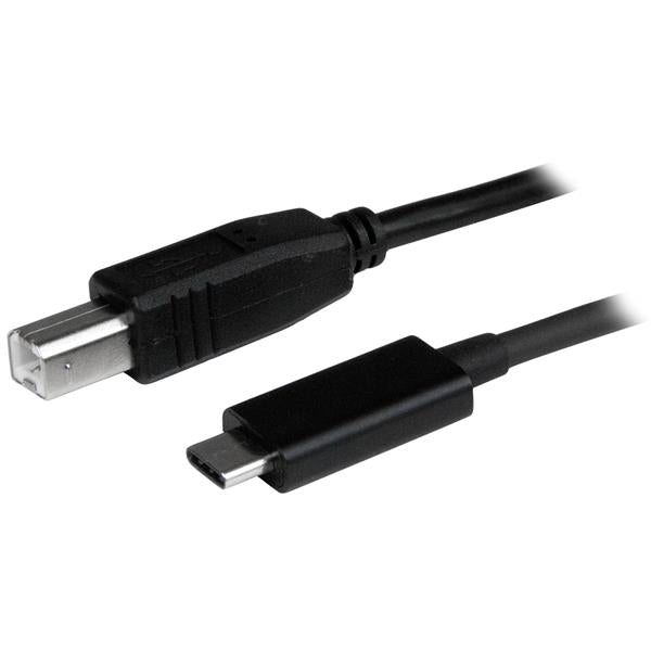 StarTech.com 3ft (1m) USB-B to USB-C Cable, Data Cord, USB 2.0, USB-C Data Transfer Cable, 1 m, USB C, USB B, USB 2.0, Male/Male, Black