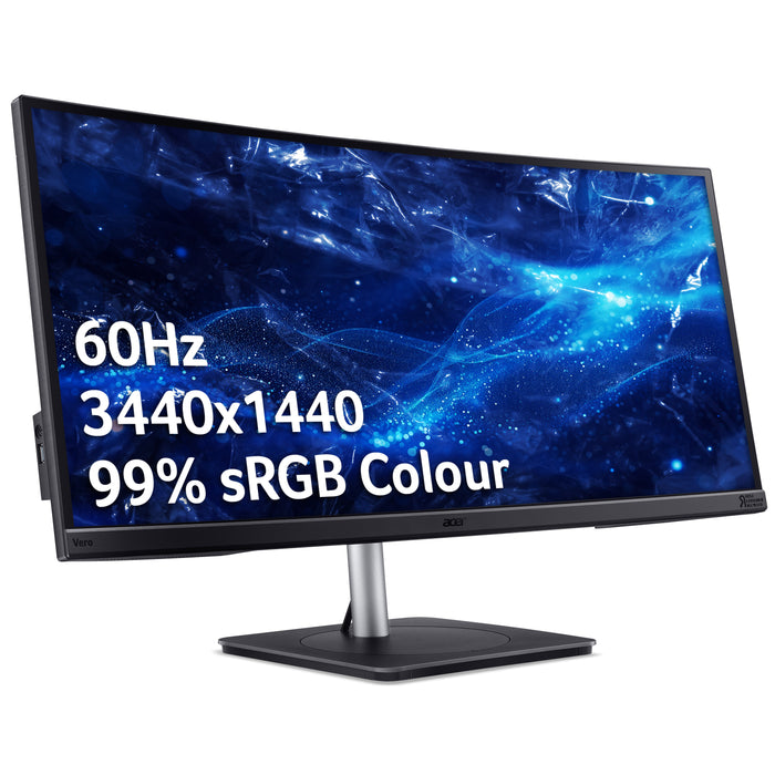 Acer CB3 Vero CB343CURDbemiiphcuzx Monitor, 86.4 cm (34"), 3440 x 1440 pixels, UltraWide Quad HD, LED, 4 ms, Black