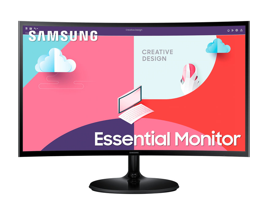 Samsung 24 INCH FULL HD CURVED MONITOR, 61 cm (24"), 1920 x 1080 pixels, Full HD, LCD, 4 ms, Black