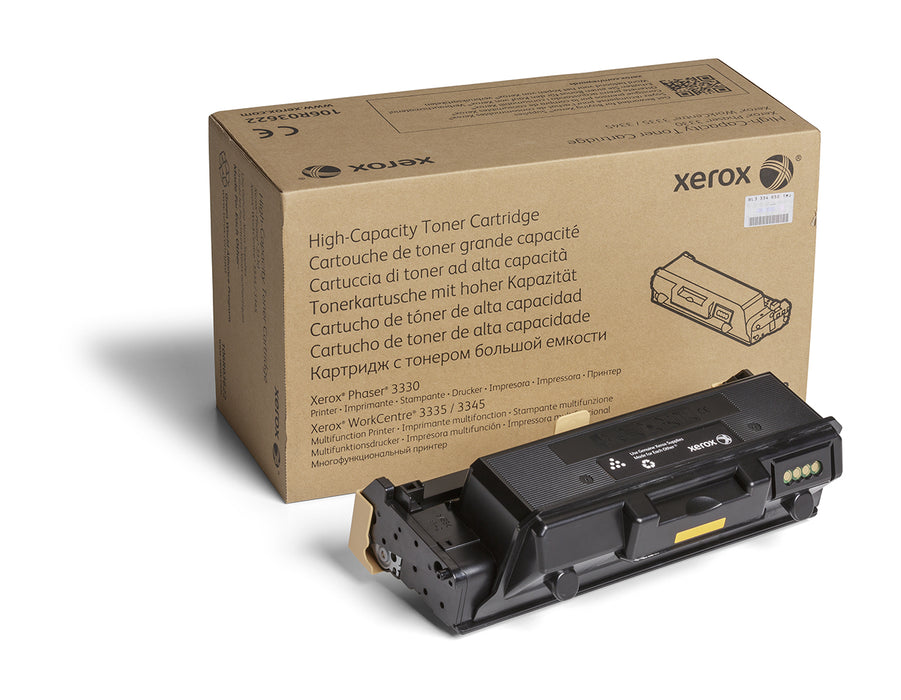 Xerox Genuine Phaser® 3330, WorkCentre® 3300 Series Black High capacity Toner Cartridge (8500 Pages) - 106R03622, 8500 pages, Black, 1 pc(s)