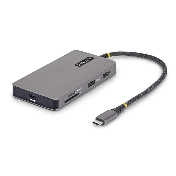 StarTech 9-in-1 USB-C Multiport Adapter with 4K 60Hz HDMI, 140W Power Delivery, USB 10Gbps, GbE, SD and MicroSD Slots, Plug-and-Play Mini Dock for Dell, HP, Lenovo Laptops