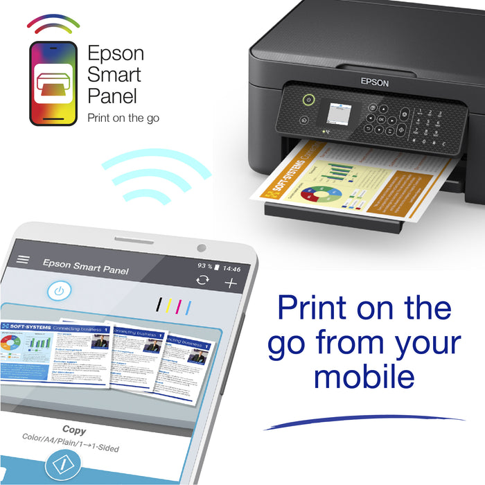 Epson WorkForce WF-2910DWF, Inkjet, Colour printing, 5760 x 1440 DPI, A4, Direct printing, Black
