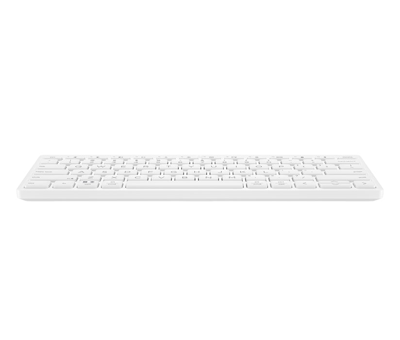 HP 350 Compact Multi-Device Bluetooth Keyboard, Wireless, Bluetooth, Mechanical, White