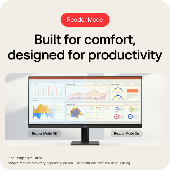 LG UltraWide U5 Monitor (29U511A) - 29-inch 21:9 UltraWide™ WFHD (2560x1080) IPS Display, sRGB 99%, HDR10, 100Hz Refresh Rate, Eye-Care Features, Clutter-free Design, Height Adjustable, 73.7 cm (29"), 2560 x 1080 pixels, WFHD, LCD, 5 ms, Black
