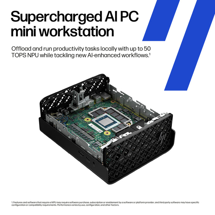 HP Z2 Mini G1a, 3.6 GHz, AMD Ryzen AI Max PRO, PRO 385, 64 GB, 1 TB, Windows 11 Pro