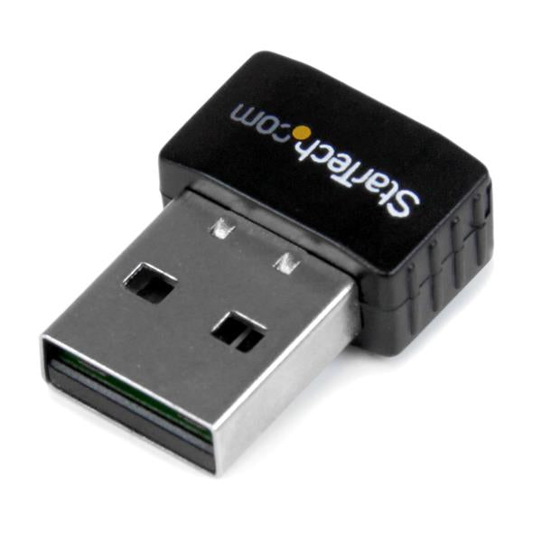 StarTech.com USB 2.0 300 Mbps Mini Wireless-N Network Adapter - 802.11n 2T2R WiFi Adapter, Wireless, USB, Ethernet / WLAN, Wi-Fi 4 (802.11n), 300 Mbit/s, Black