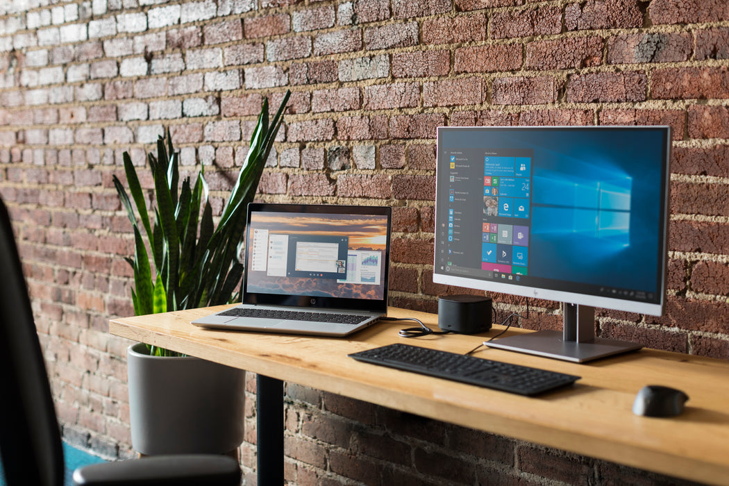 HP EliteDisplay E243p, 60.5 cm (23.8"), 1920 x 1080 pixels, Full HD, LED, 14 ms, Black, Silver