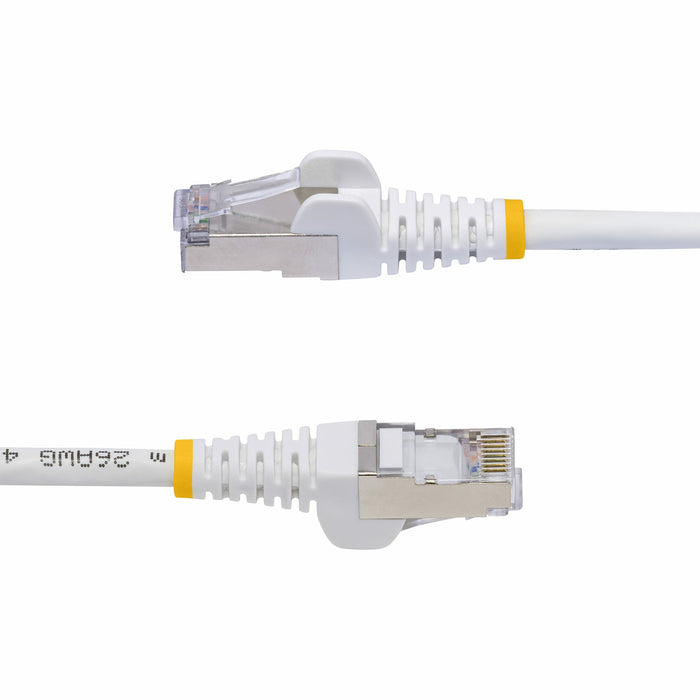 StarTech.com 5m White CAT8 Ethernet Cable, Snagless RJ45, 25G/40G, 2000MHz, 100W PoE++, S/FTP, 26AWG Pure Bare Copper Wire, LSZH, Shielded Network Patch Cord w/Strain Reliefs, Individually Tested, 5 m, Cat8, S/FTP (S-STP), RJ-45, RJ-45, White