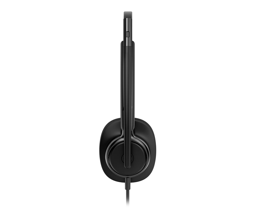 HP Poly Mission 425 Stereo USB Wired Headset Classic (Bulk), Wired, 126 g, Headset, Black