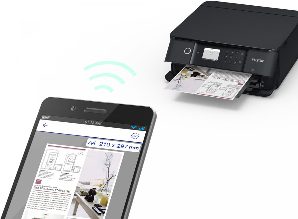 Epson Expression Premium XP-6100, Inkjet, Colour printing, 5760 x 1440 DPI, A4, Direct printing, Black