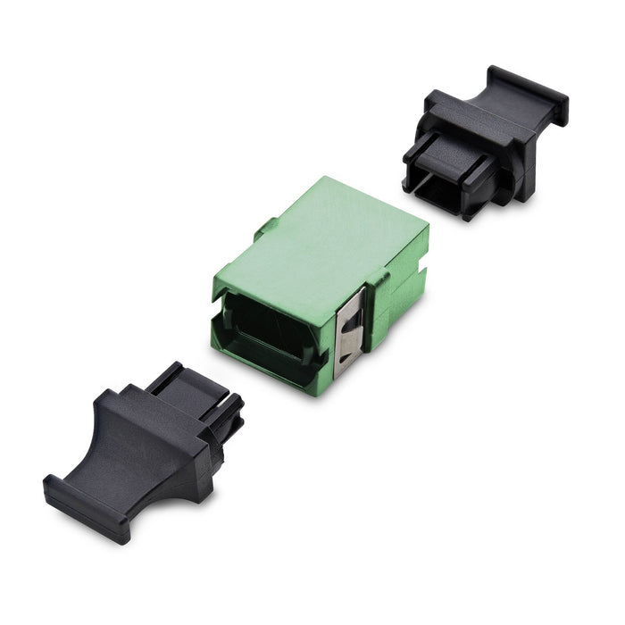 StarTech.com MPO/MTP Coupler, Single Mode/Multimode Fiber Adapter, Key Up-Key Down, Fiber Optic MPO/MTP Coupler - Green, MPO/MTP, Green, Single-mode, OS1/OS2, Trade Agreements Act (TAA), CE, 14.7 mm