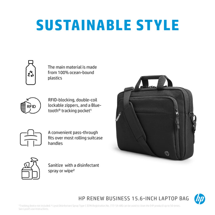 HP Renew Business 15.6-inch Laptop Bag, Messenger case, 39.6 cm (15.6"), 610 g