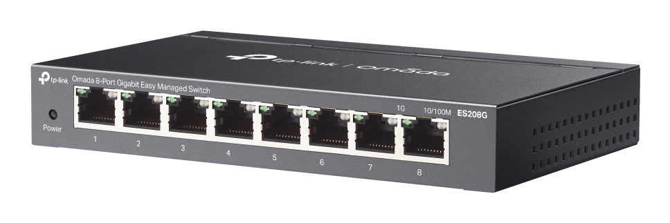 TP-Link Omada ES208G, Managed, L2, Gigabit Ethernet (10/100/1000), Wall mountable