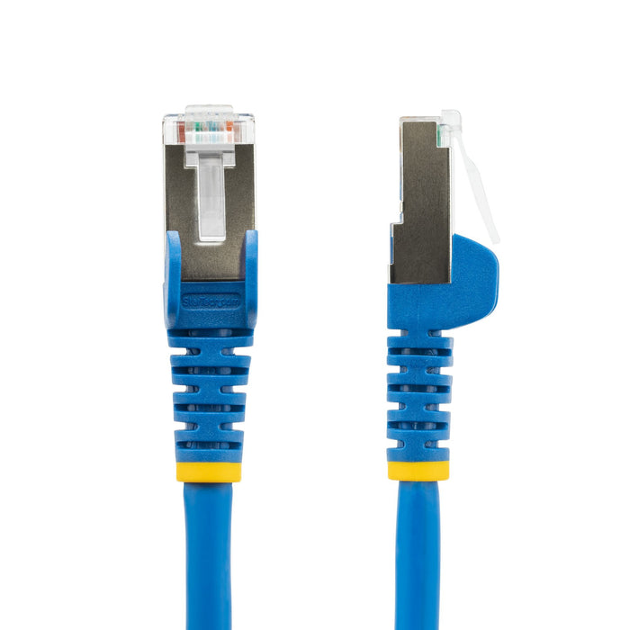 StarTech.com 3m CAT6a Ethernet Cable - Blue - Low Smoke Zero Halogen (LSZH) - 10GbE 500MHz 100W PoE++ Snagless RJ-45 w/Strain Reliefs S/FTP Network Patch Cord, 3 m, Cat6a, S/FTP (S-STP), RJ-45, RJ-45, Blue