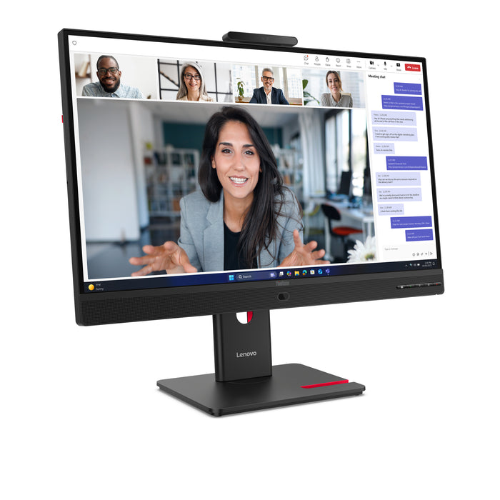 Lenovo ThinkVision T24-4v Monitor, 60.5 cm (23.8"), 1920 x 1080 pixels, Full HD, LED, 6 ms, Black