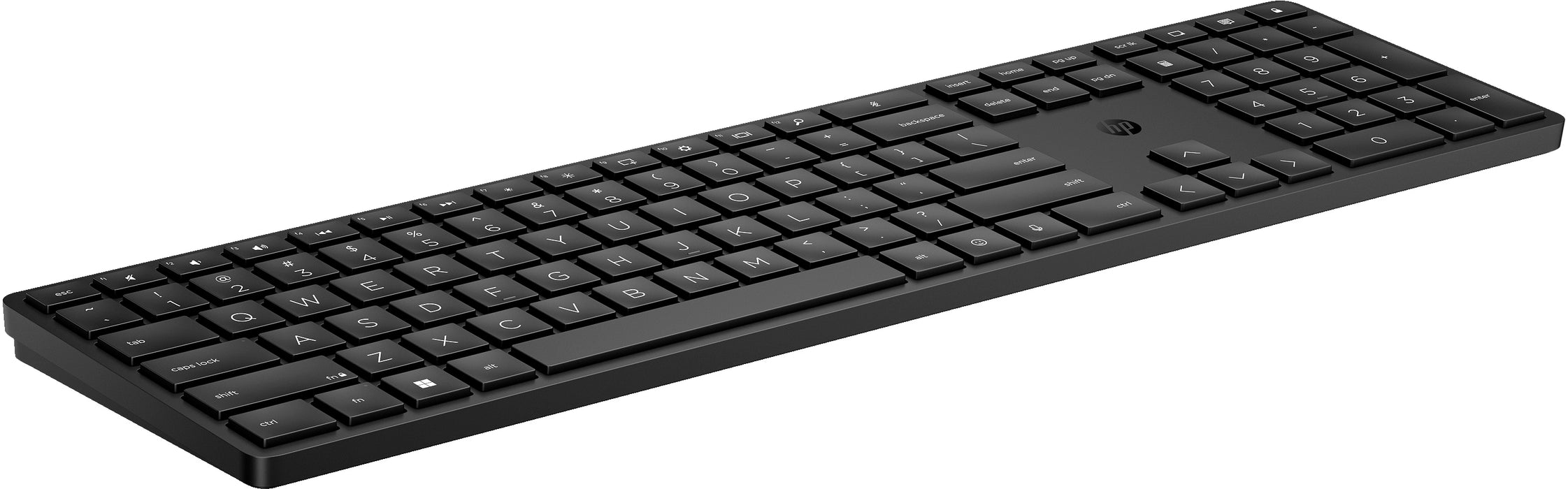 HP 455 Programmable Wireless Keyboard, Full-size (100%), RF Wireless, Membrane, Black