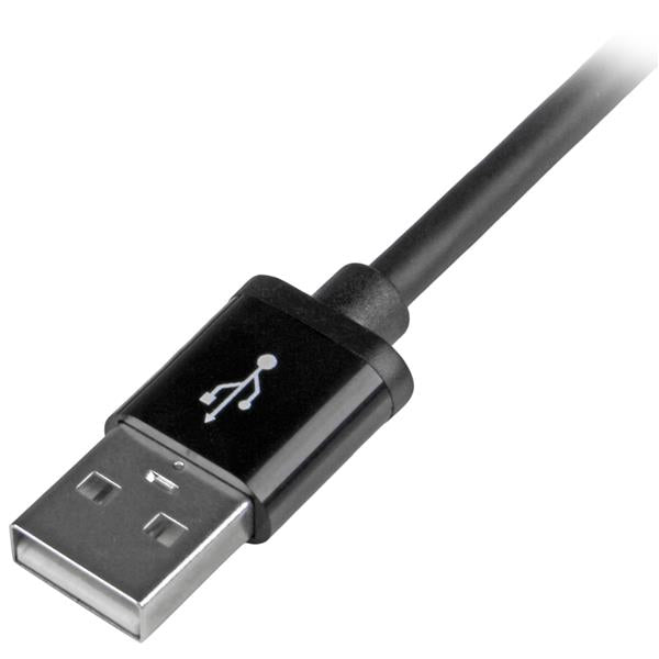 StarTech.com 2 m (6 ft.) USB to Lightning Cable - Long iPhone / iPad / iPod Charger Cable - Lightning to USB Cable - Apple MFi Certified - Black, 2 m, Lightning, USB A, Male, Male, Black
