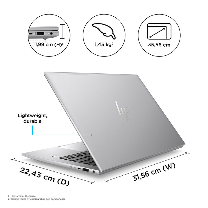 HP ZBook Firefly 14 G10, Intel® Core™ i7, 35.6 cm (14"), 1920 x 1200 pixels, 16 GB, 1 TB, Windows 11 Pro