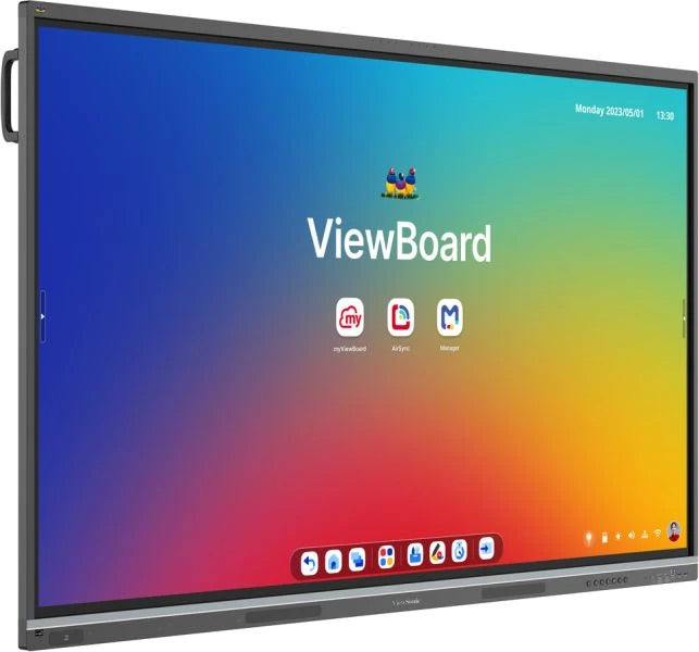 Viewsonic IFP7551-3C, 190.5 cm (75"), 1650.24 x 928.26 mm, 500 cd/m², 1.07 billion colours, 3840 x 2160 pixels, TFT-LCD