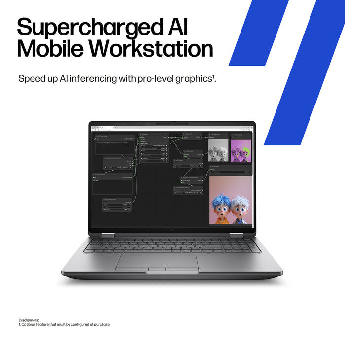HP ZBook Fury G1i Data Science, Intel Core Ultra 9, 40.6 cm (16"), 1920 x 1200 pixels, 32 GB, 1 TB, Windows 11 Pro