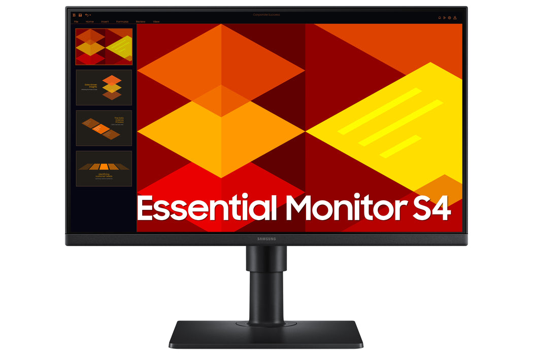 Samsung S24D406GAU, 61 cm (24"), 1920 x 1080 pixels, Full HD, LCD, 5 ms, Black