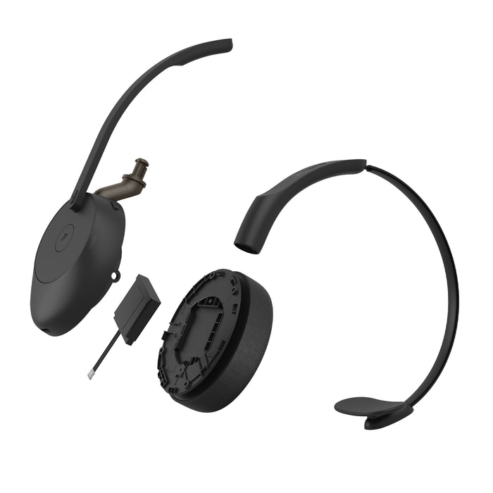 Jabra Evolve3 65 MS - USB-C with Dongle - Mono, Wireless, Office/Call center, 20 - 20000 Hz, 131 g, Headset, Black