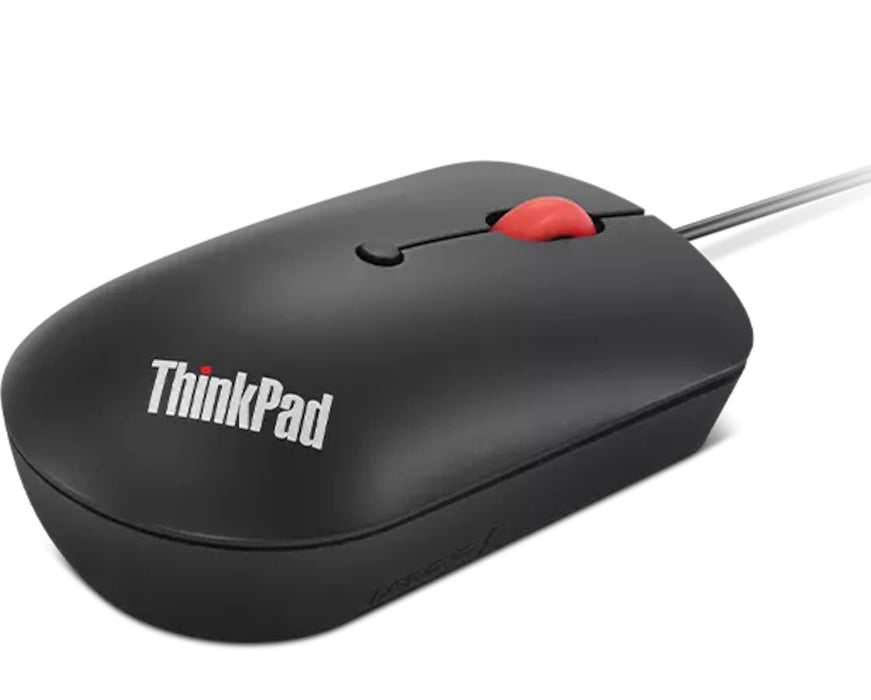 Lenovo 4Y51D20850, Ambidextrous, Optical, USB Type-C, 2400 DPI, Black