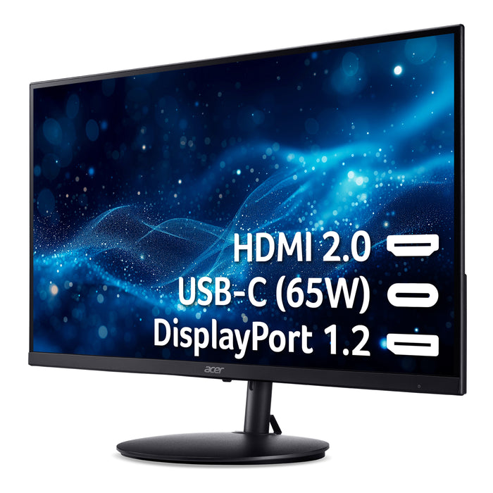 Acer S2 SH322QUA 31.5" ZeroFrame IPS WQHD LED Monitor, 80 cm (31.5"), 2560 x 1440 pixels, Wide Quad HD, LED, 1 ms, Black