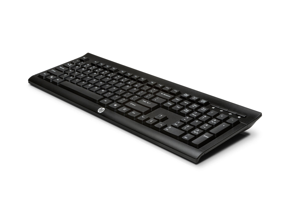 HP K2500 Wireless Keyboard, Full-size (100%), Wireless, RF Wireless, Black