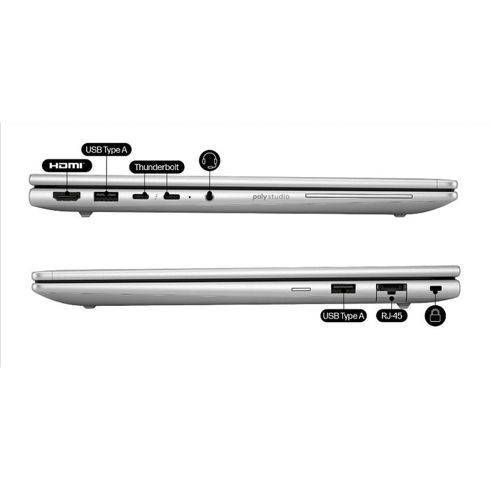 HP EliteBook 6 G1a AI PC, AMD Ryzen™ AI 7, 3.3 GHz, 35.6 cm (14"), 1920 x 1200 pixels, 16 GB, 512 GB